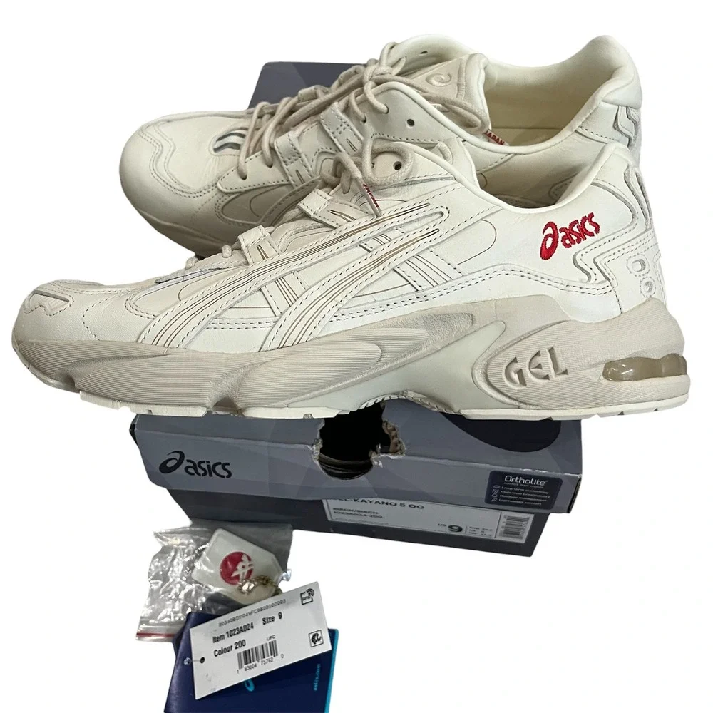 ASICS GEL-KAYANO 5 OG Birch Birch Sneaker Shoe 1023A024-200 Men 9 New Japan Dad